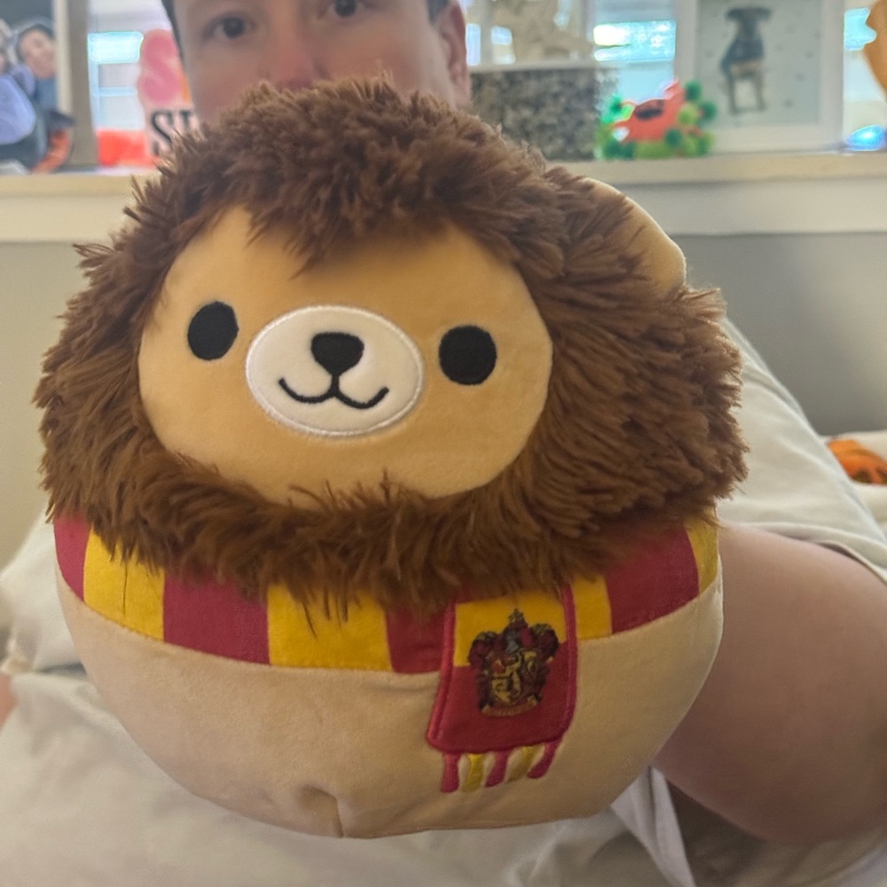 Squishmallows Brown and Red Lion Plush